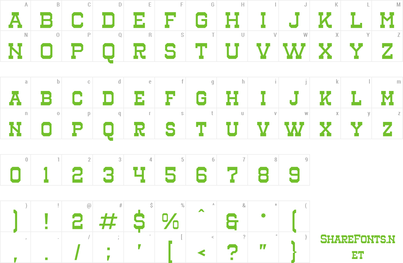 Font Henk Singer preview